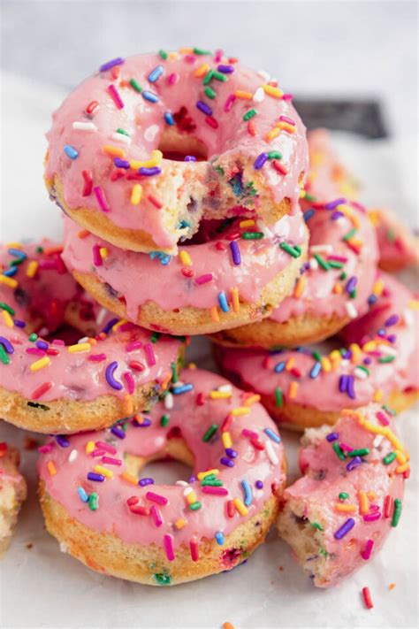 Baked Funfetti Doughnuts Marshas Baking Addiction