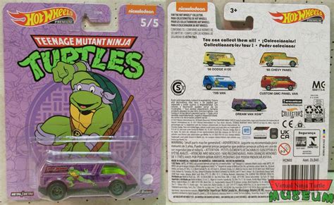 Mattel Hot Wheels Premium TMNT Cars Donatello Dream Van XGW