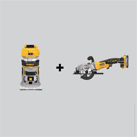 Dewalt Atomic 20 Volt Max Lithium Ion Cordless Brushless 4 1 2 In Circular Saw Compact Router