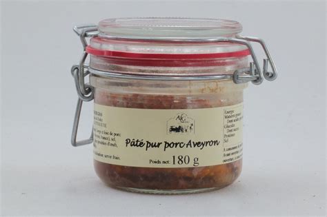 Pâté pur porc Aveyron 180 g Le Panier du Causse