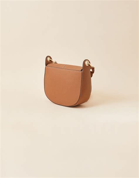 Leather Plait Saddle Cross Body Bag Leather Bags Accessorize Uk
