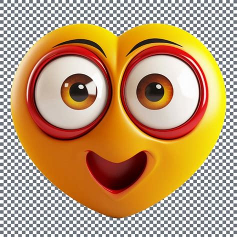 Cone De Emoji Sorridente Em Forma De Cora O Emoticon Olhos E Boca