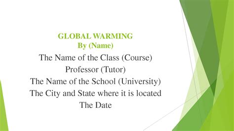 Solution Global Warming Ppt 1 Studypool