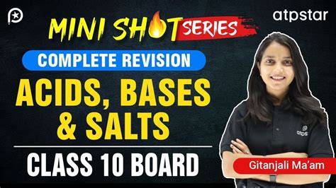 Acids Bases And Salts Class 10 Ncert Chemistry Mini Shot 🔥 Board