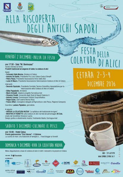 Cetara Ritorna La Festa Della Colatura Di Alici Ricetta Mediterranea