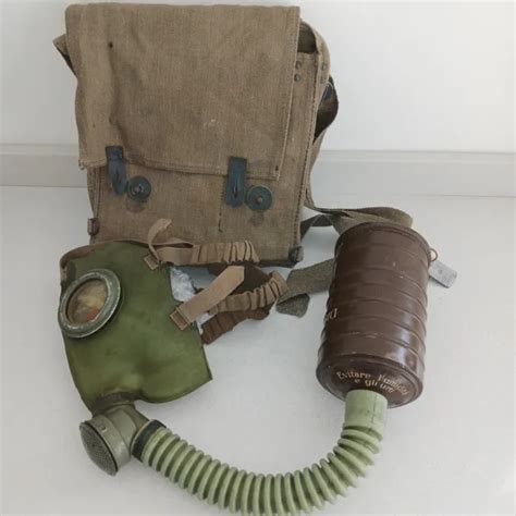 GAS MASK REGIO Esercito Maschera Antigas WW2 Gasmaske Masque A Gaz