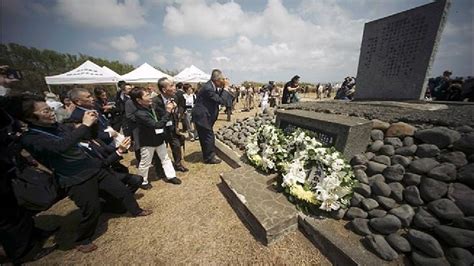 Us Veterans Return To Iwo Jima For 70th Anniversary