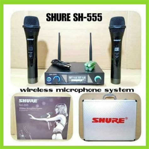 Jual Mic Wireless Shure Sh Uhf Microphone System Wireless Free