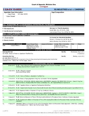 Fillable Online Apps Supremecourt Az 1 CA CV 15 0035 Apps
