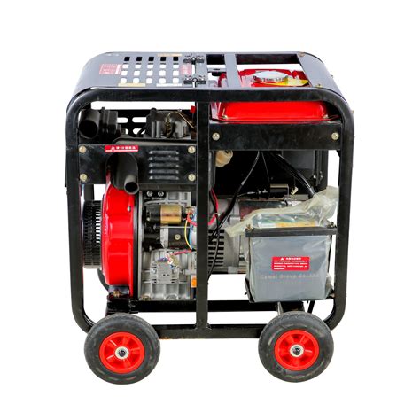 8kw Air Cooled Portable Diesel Generator Set With Four Wheels Diesel