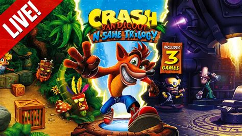 CRASH BANDICOOT N SANE TRILOGY AO VIVO EM PT BR CRASH NA NOVA