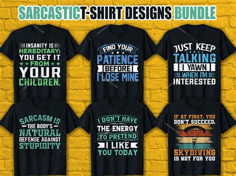 Sarcastic T Shirt Design Bundle Sarcastic Shirt Design Bundle