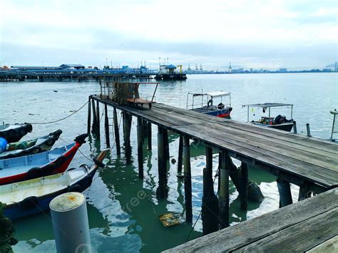 Background Pemandangan Dermaga Dermaga Pemandangan Pinggir Kapal