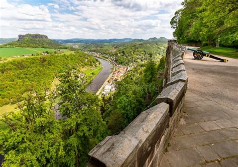 K Nigstein Fortress In Saxon Switzerland Germany Stock Image Image