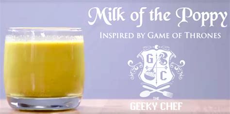 From the 2nd Cookbook: Milk of the Poppy | The Geeky Chef