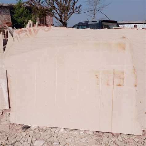 Polished Dholpur White Beige Sandstone For Elevation Thickness 15 To