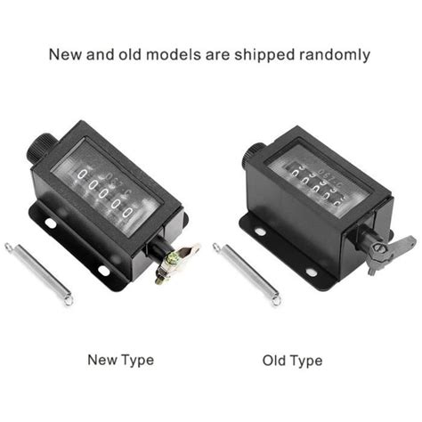 SURENHAP Compteur mécanique Compteur de clics mécanique à 5 chiffres
