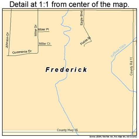 Frederick Colorado Street Map 0828360