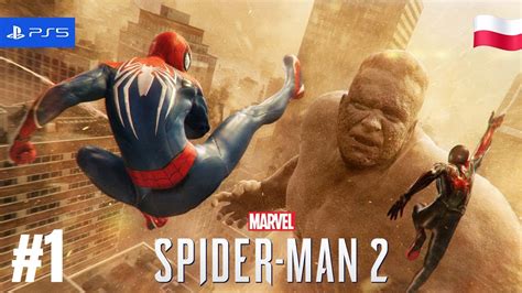 Spider Man 2 PL odc 1 Współpraca dwóch Spider Manów PS5 Gameplay po