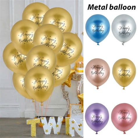 Duety 50pack Latex Balloons 12 Inch Grade Premium Happy Birthday