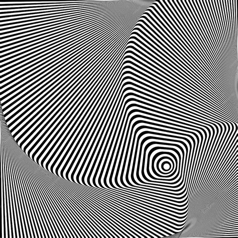 Premium Vector Abstract Twisted Black And White Background Optical Illusion Of Distorted