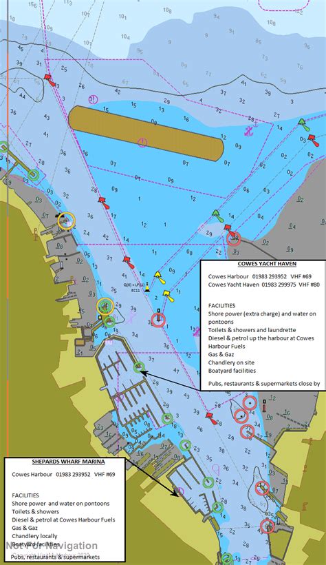 Cowes Harbour [expanded View] Solent Pilotage Charts Photos And Marine Business Listings