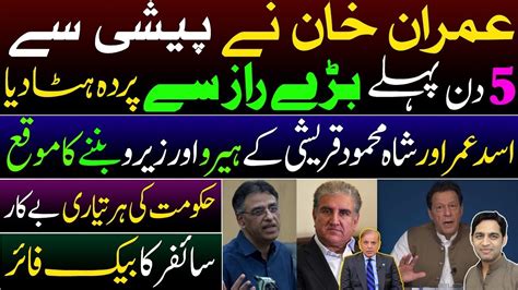 Imran Khan And Next Days What Can Be The Role Of Asad Umar And Shah