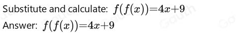 Solved Given F X 2x 3 Evaluate F°f X Sample Text Answer 3x