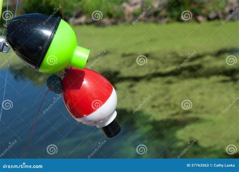 Fishing bobbers stock image. Image of plastic, water - 37763563