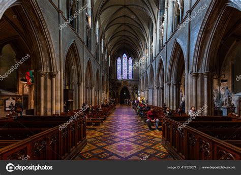 Dublin Ireland November 2015 Interior Saint Patrick Cathedral Dublin ...