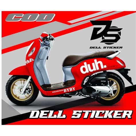 Jual Stiker Scoopy DUH Striping Scoopy Cutting Sticker Terbaru All