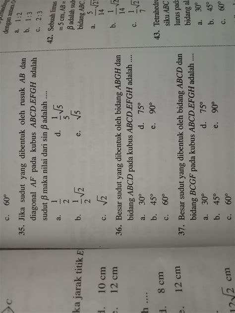 Tolong Jawab Soal 35 37 Beserta Caranya Brainly In