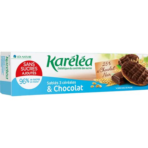 Karelea Biscuits Sabl S Chocolat Noir C R Ales Sans Sucres Ajout S