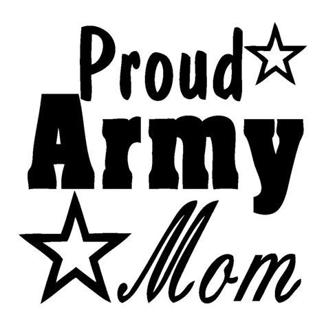 Proud Army Mom Decal For Car Truck Motorcycle Suvs Bumper Car Window