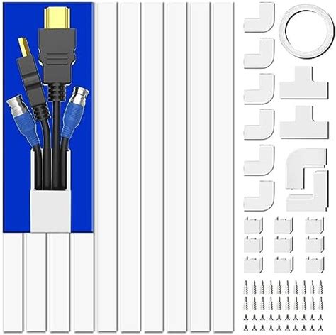 Mudeela M Kabelkanal Wei Selbstklebend Kabelabdeckung