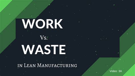 Work And Waste In Lean Manufacturing Hash Management Services Llp