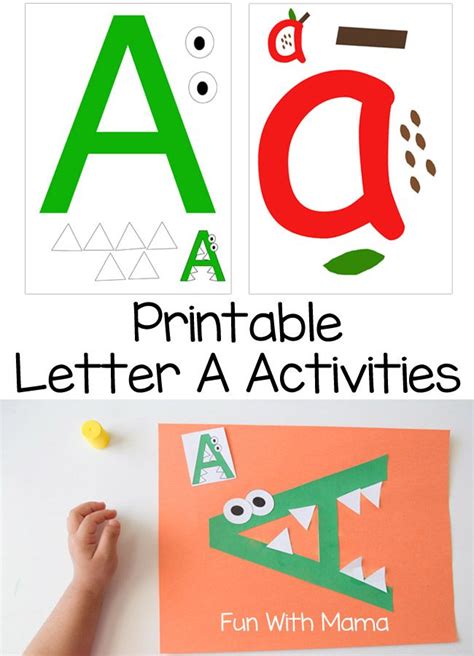 Letter A Crafts And Printable Activities Preschool Letters Letter