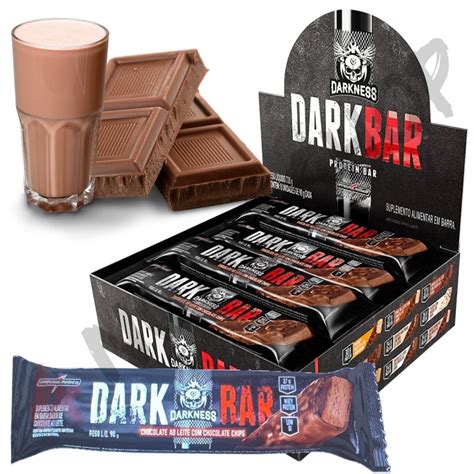 Barra Proteínas Dark Whey Bar Integralmédica Darkness Cx 8un No Shoptime