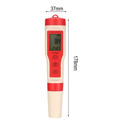 4 In 1 Digitale Wasser Analyzer Ph Monitor TDS EC Grandado