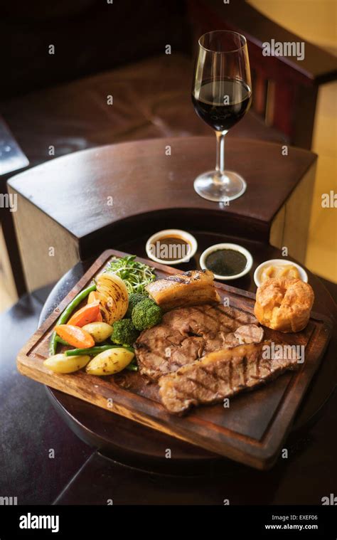 Roast Beef And Vegetables Classic Traditional English British Meal