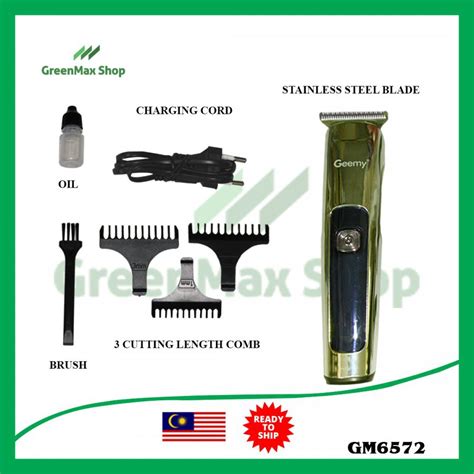 Ready Stock Geemy Gm Professional Hair Clipper Rechargeable Hair