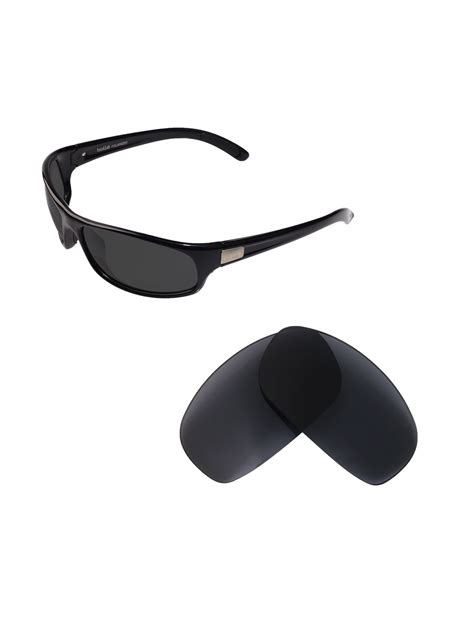 Walleva Black Polarized Replacement Lenses For Bolle Anaconda Sunglasses