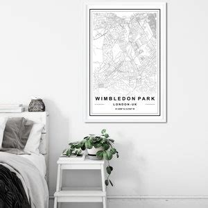 WIMBLEDON PARK MAP, High Res Map, Map of Wimbledon Park, Wimbledon Park City, Wimbledon London ...