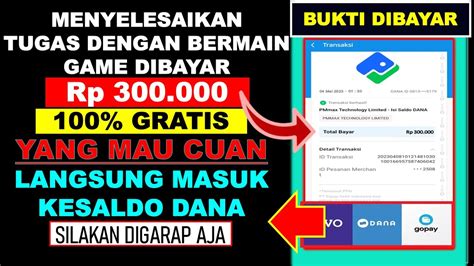 Dibayar Rp Aplikasi Game Penghasil Saldo Dana Gratis Tercepat