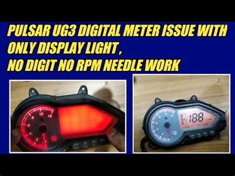 Bajaj Pulsar Ug Digital Meter Repair Bajaj Pulsar Digital