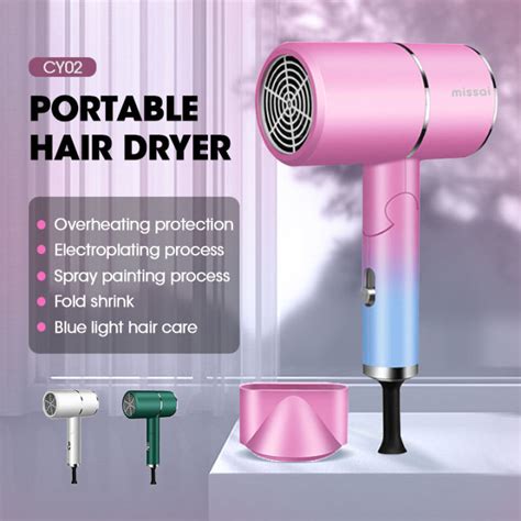 Aolon W Hair Dryer Professional Salon Dryer Hot Cold Wind Blue Light Negative Ionic Hair