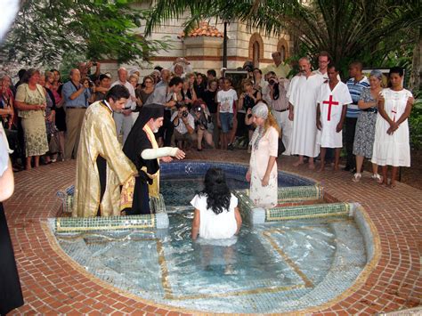 Adult Baptism In In Ground Font Orthodox Sacraments Baptism And Chrismation Pinterest Africa