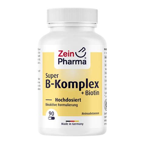 Vitamin B Komplex Kapseln Hochdosiert Biotin St St Online