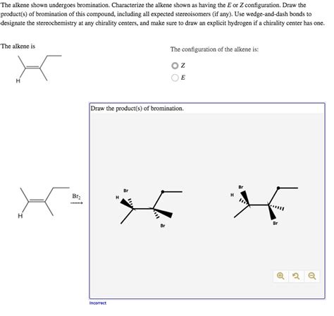 The Alkene Shown Undergoes Bromination Characterize The Alkene Shown