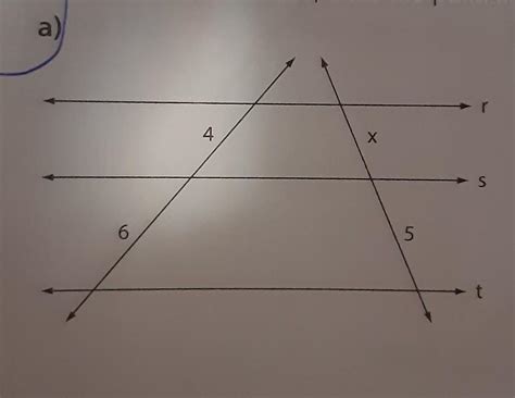 Em Cada Caso As Retas R S E T S O Paralelas Determine Os Valores De